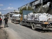 Casi 460 camiones de ayuda humanitaria ingresaron a Gaza el domingo