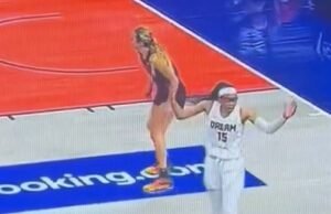Los fanáticos de la fiebre de Indiana expulsaron del juego de playoffs después de dejar la estrella de la WNBA temblando en el intercambio de la cancha.