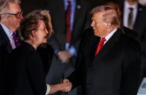 Encantado de conocerte Donald …. Ahora, ¡olvida todo lo que he dicho! Cómo Yvette Cooper recibió calurosamente a Trump en su visita en el Reino Unido después de llamarlo “ignorante” y “peligroso”