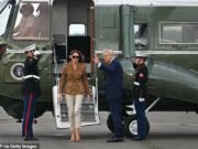 El helicóptero de Donald Trump se ve obligado a hacer un aterrizaje de emergencia con el presidente estadounidense y Melania a bordo
