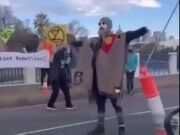 Los manifestantes del cambio climático bloquean al mayor puente de Melbourne: causando demoras en el tráfico en toda la ciudad