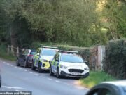 El hombre cae cuando murió de un globo de aire caliente con su tierra aterrizando en un pueblo dormido