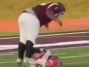 Horrible Moment High School Football Rival en ataque sin sentido
