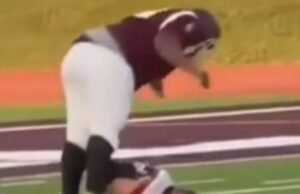 Horrible Moment High School Football Rival en ataque sin sentido