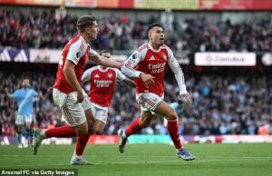 Revelado: El mensaje de las 10 palabras de la novia de Gabriel Martinelli que inspiró a la estrella del Arsenal a poner en juego el ecualizador fallecido contra Man City