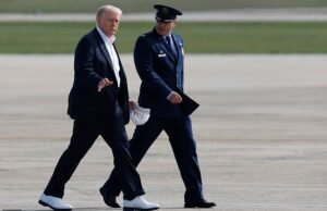 Los fanáticos de la Copa Ryder de los Estados Unidos quieren que Donald Trump juegue después de un comienzo horrible, mientras que el presidente pone zapatos de golf para Bethpage Trip
