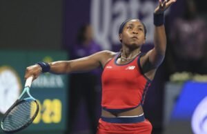 US Open 2025: Coco Goorf sabe que necesita hacer un cambio técnico a medida que se acumulan problemas de falla doble