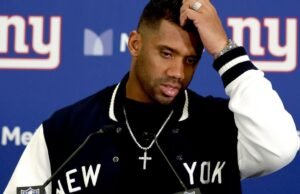 Russell Wilson Hue mientras los Gigantes de Nueva York se apresuran a 0-3