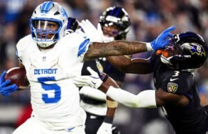 Ataque certificado, pase de ayuda a los leones para derrotar a los Ravens en el camino