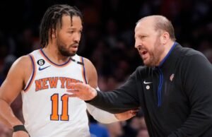 Jalen Brunson dice que Tom Thibodeau “ significaba mucho para mi carrera ”