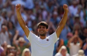 Wimbledon 2025: Carlos Alcaraz pelea frente a Taylor Fritz para llegar a la tercera final consecutiva