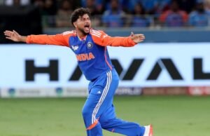 Asia Cup 2025: Bancos de calentamiento en Inglaterra cuando toman centros en Dubai, el momento de los sabores Kuldeep al sol
