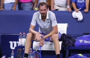 US Open Tennis 2025: Desventuras de medios Sparkle Medvedev Meltdown mientras que el ruso sale en la primera ronda