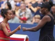 Fernández do Canadá, Venus Williams disparó en parejas por la semilla superior en US Open