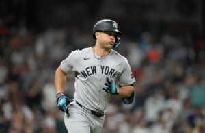 Giancarlo Stanton llega 450º jonrón en su carrera, aprobando a Jeff Bagwell, Vladimir Guerrero en la lista de todos los tiempos de MLB