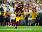 Jayden Daniels, de los comandantes, lidiando con lesiones de rodilla al rodilla, la disponibilidad de QB para la Semana 3 en duda: Informe