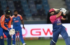 Actualizaciones en vivo de OMA vs Estados Unidos Emiratos Árabes, Asia Copa 2025: Sharafu-Waseem ingresa a PowerPlay para los Emiratos Árabes Unidos