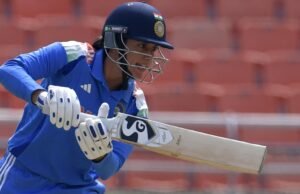 India Women vs New Zealand Mujeres, Copa Mundial 2025 Calentamiento: Ind-W Faches N-W antes de que se abriera el torneo