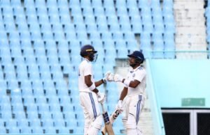 India a VS Australia Un día 3 en vivo Día 3, 1ª Prueba no oficial: IND-A 350/4; Jurel, puntaje de Padikkal