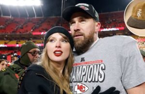 El padre de Taylor Swift Rock, el Travis Kelce, los equipos en los Chefs-Ravens