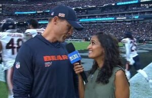 El periodista de la NFL le envía a Ben Johnson un mensaje sobre su gesto agresivo en una entrevista tensa