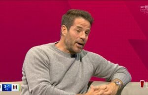 Jamie Redknapp Préseille de disculpas en vivo en Sky Sports en Lord Sugar después de que la estrella de aprendices amenazó con continuar después de decir que dejó a Tottenham en “ Mess ”
