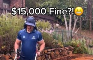 Había terminado de lavar a presión un jardín… luego me multaron con 15.000 dólares.