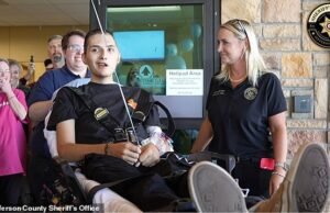 Lesiones horribles sufridas por un joven héroe de 18 años, baleado en la cabeza y el pecho por un tirador de la escuela