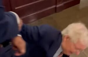 Mitch McConnell se desploma en el Senado