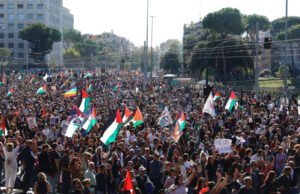 Más manifestaciones en Roma contra la intercepción israelí de Gaza Flatilla