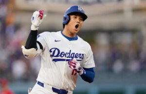 Playoffs de MLB 2025: Shohei Ohtani fuma el circuito récord para realizar series eliminatorias, luego golpea a otro