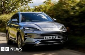 El gigante de vehículos eléctricos chinos ve ventas en el Reino Unido que se cierne el 880%