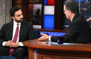 Zohran Mamdani dice que el programa de Colbert fue una obra de teatro sobre el genocidio en Gaza