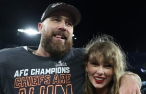 Taylor Swift elogia al prometido Travis Kelce como la vida de la fiesta