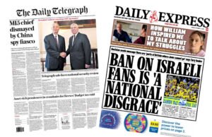 El ‘fiasco del espía chino’ y la ‘prohibición’ de aficionados israelíes son una ‘desgracia nacional’