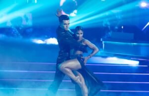 Las bromas de Ezra de DWTS necesita doblar las “piernas crudas” para corresponder a la altura de Jordan