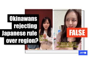 Mensajes distorsionan vídeos no relacionados con el llamado a Okinawa a separarse de Japón