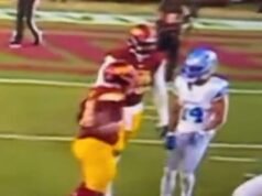 La estrella de Commanders parece golpear al árbitro después de que un compañero de equipo abofeteara a Amon Ra St. Brown para provocar una pelea furiosa