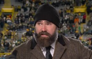 El emotivo Jason Kelce se ahoga en vivo por ESPN después del homenaje al heroico abuelo de la estrella de los Eagles