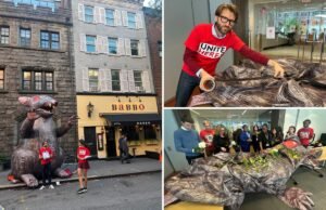 Exclusivo | La mascota ‘Scabby the Rat’ reparada después de los ataques de Nueva York –