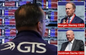 Dow Jones cae 450 puntos mientras Goldman Sachs y Morgan Stanley advierten sobre la corrección del mercado