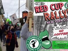 Trabajadores de Starbucks hacen huelga en 65 tiendas de EE.UU. el Día de la Copa Roja