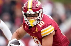 Benjamin Brahmer, TE del estado de Iowa, abordado y trasladado al hospital