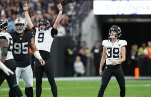 El pateador de los Jaguars, Cam Little, establece récord de la NFL con un tiro de campo de 68 yardas