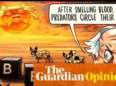 Ben Jennings sobre las renuncias de la BBC – caricatura