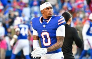 Fuente: Keon Coleman de los Bills está sano tras perderse una reunión
