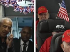 Barack Obama sorprende un avión lleno de veteranos durante su viaje a Washington DC