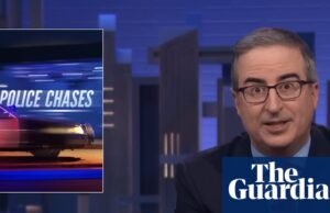 John Oliver sobre los peligros y la omnipresencia de las persecuciones policiales: “Hay que hacer algo” | Jean-Olivier