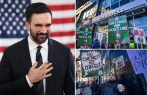 El alcalde electo de Nueva York, Zohran Mamdani, llama a boicotear Starbucks mientras hay huelgas sindicales