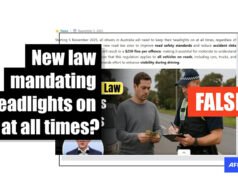 Las nuevas reglas falsas sobre faros engañan a los conductores australianos